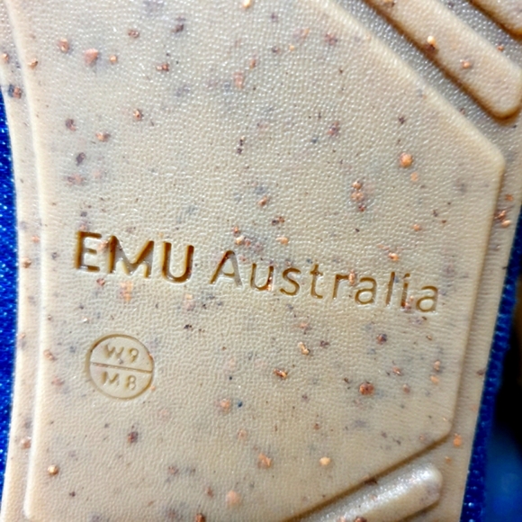 Emu Australia Brooklyn fur and Denim moccasin lace-up booties size 9 - Picture 15 of 15